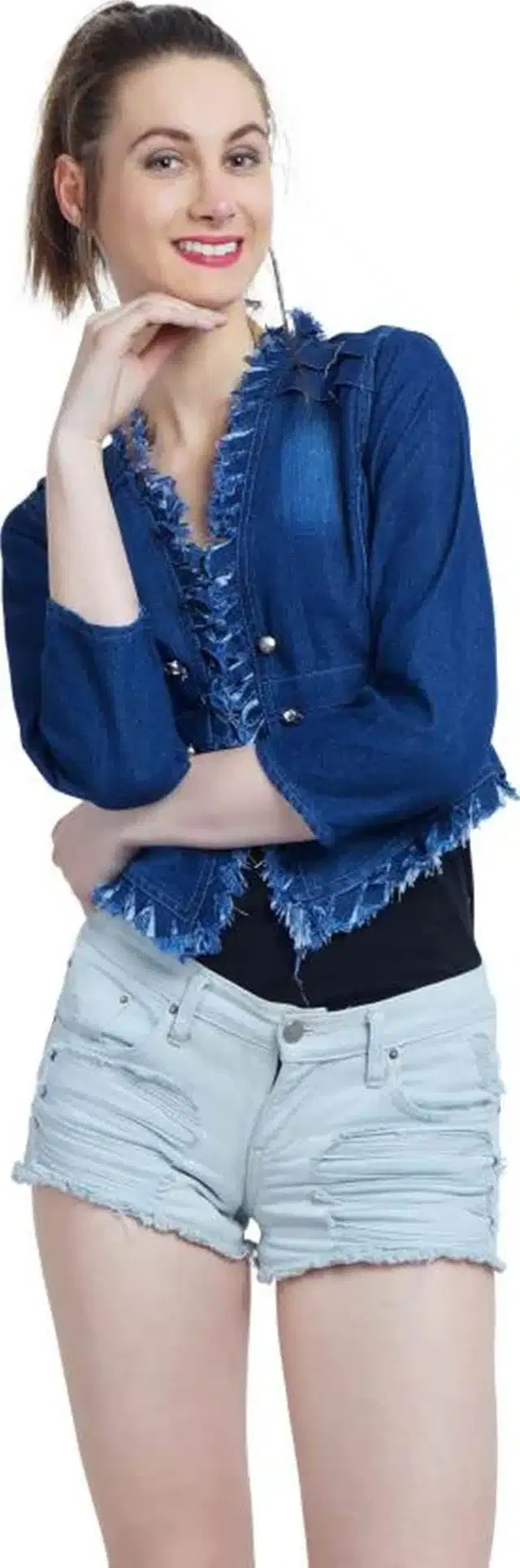 Casual Shrug for Women (Dark Blue, S) (WE-169)