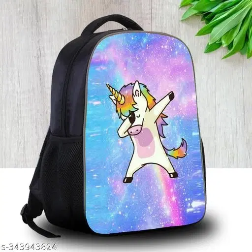 Canvas Backpack Bag, Black