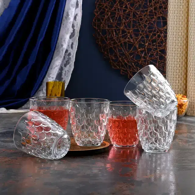 Liquor cum Cocktail Glasses, Transparent, 250 ml, Pack of 6