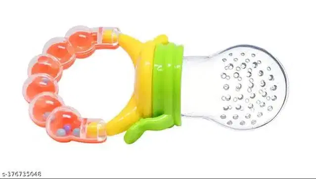 Silicone Rattle Nibbler for Infants, Multicolor