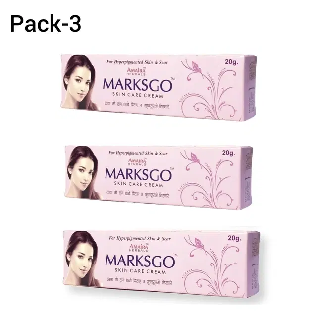 Amaira Herbals Marksgo Skin Care Cream, 20 g, Pack of 3