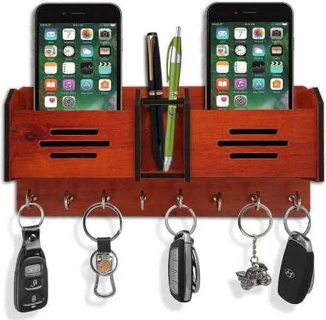 Fancy Wooden Key Holder, Brown, HC-002