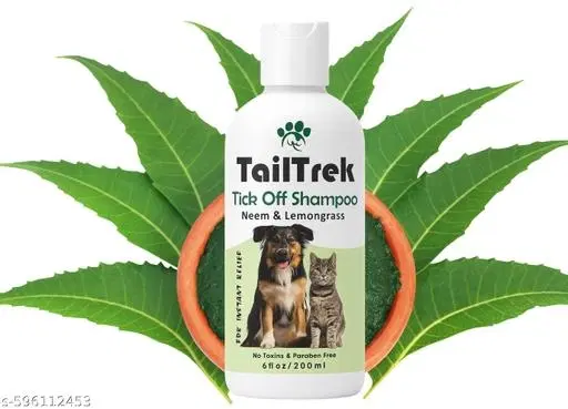 TailTrek Anti-Tick And Flea Neem Spray For All Breeds  200 ml ,(Pack Of 1)