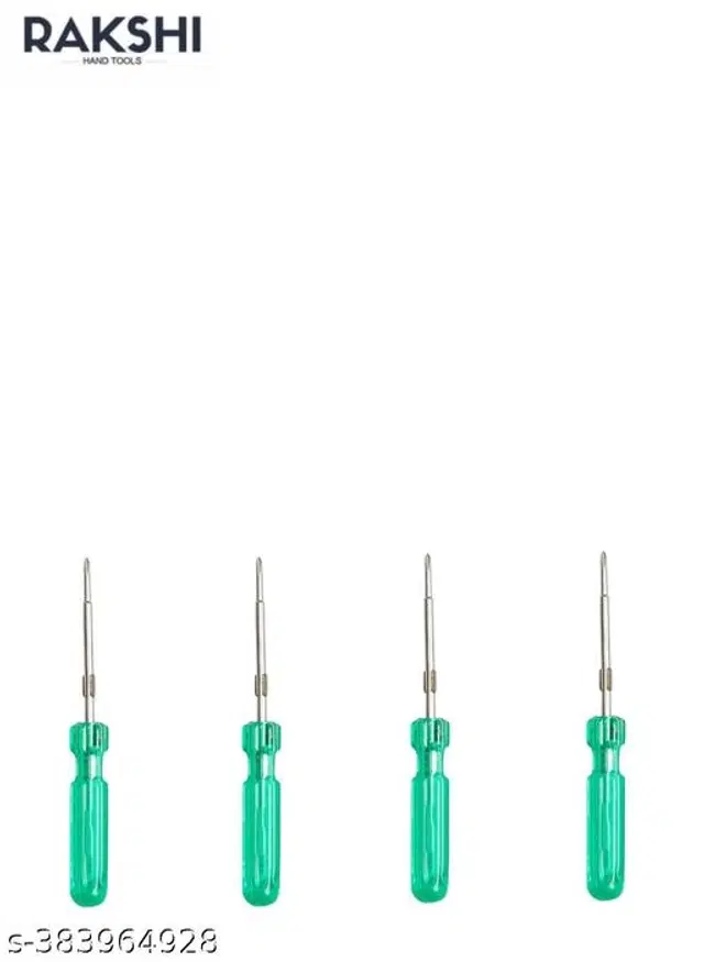 Stainless Steel Screwdriver Set, Silver, Pack of 4