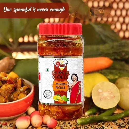 9 Am Super Gold Mixed Pickle 450 g