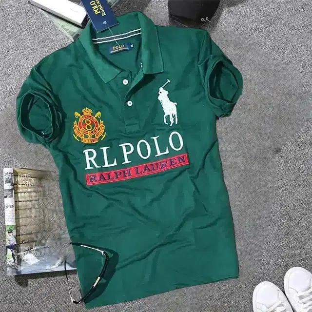 Half Sleeves Casual T-shirt for Men (Green, XXL)