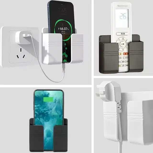 Wall Mount Mobile Holder, Pack of 4, Assorted