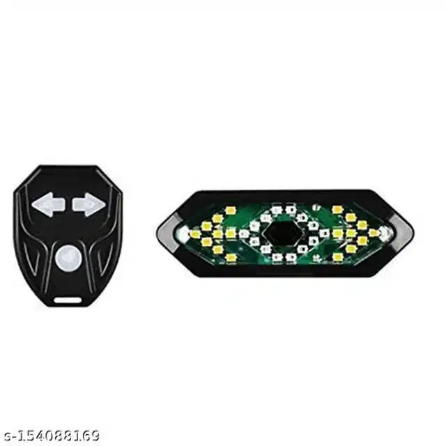Plastic Bicycle LED Tail Light, Black, Set of 1