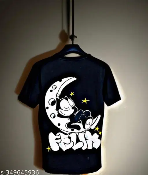 Cotton Blend T-shirt for Men, Black (M)