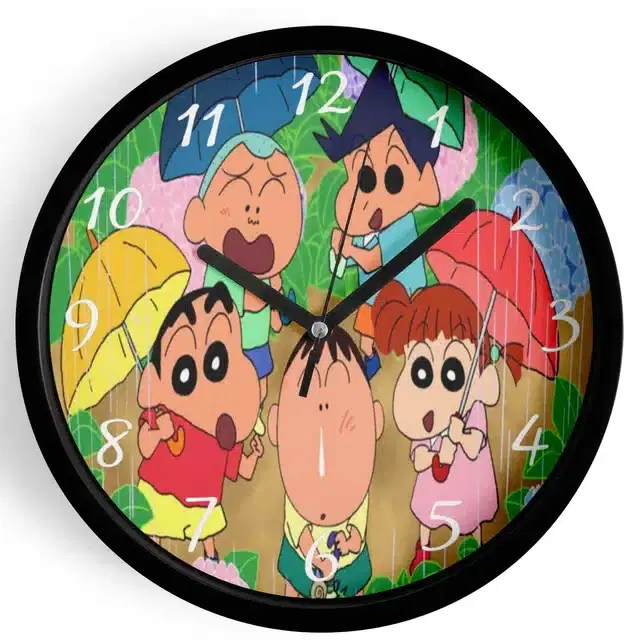 Shinchan Analog Wall Clock, Multicolor, 7 Inches