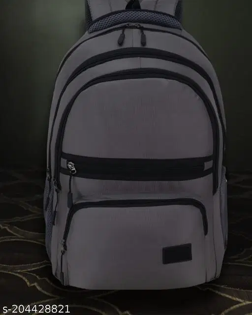 Nylon Backpack for Men & Women, Grey, 55 L