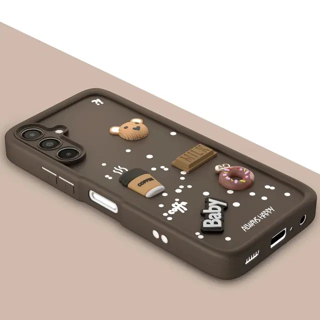 Silicone Mobile Back Cover for Samsung A14 (4G) / A14 (5G) (Brown)