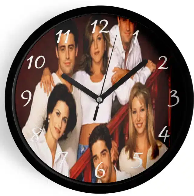 Analog Wall Clock for Home, Multicolor, 7 Inches