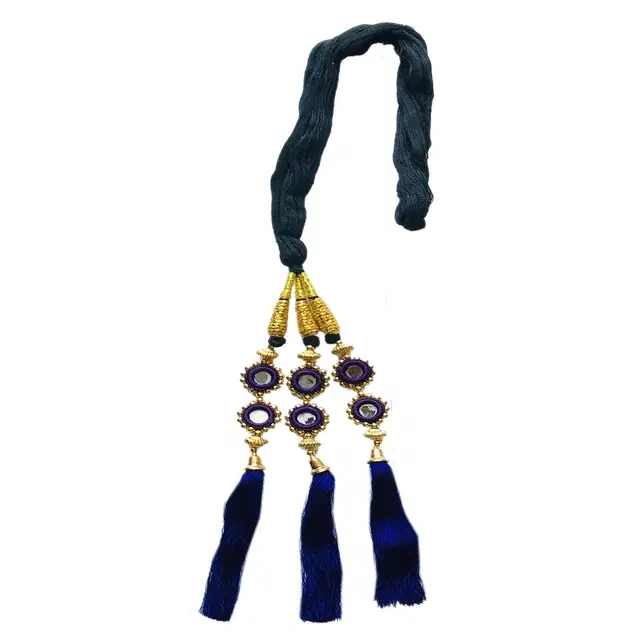 Hair Extension Parandi for Women & Girls, Blue