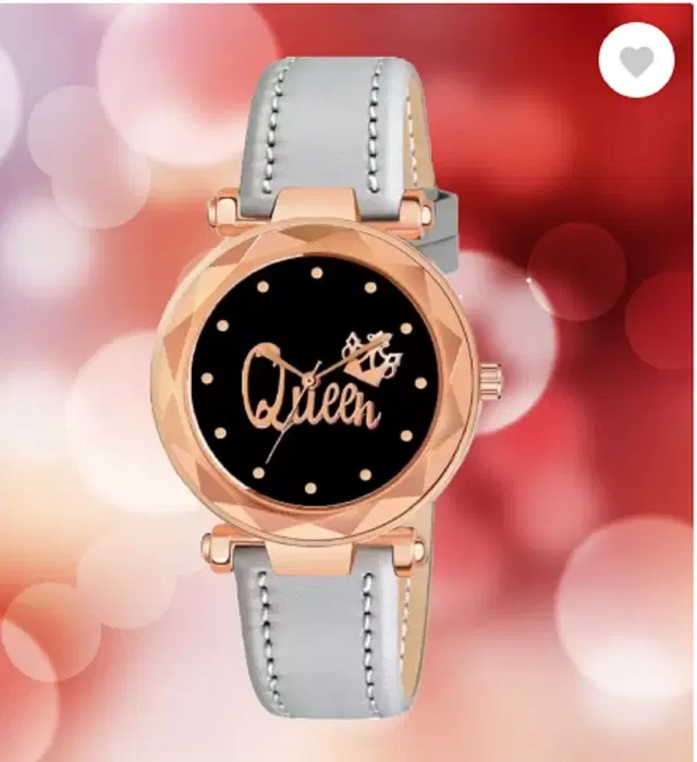 Leather Strap Analog Watch for Women & Girls (Multicolor)