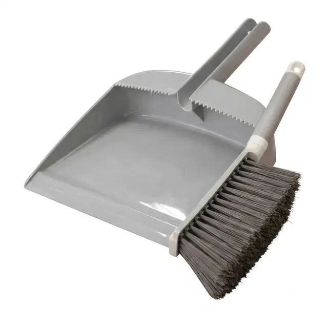 Dustpan and Brush Set, Daily Essential Cleaning Tool for Family