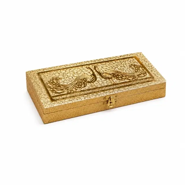 Diacraft Premium Golden Peacock Single Gaddi Shagun Box