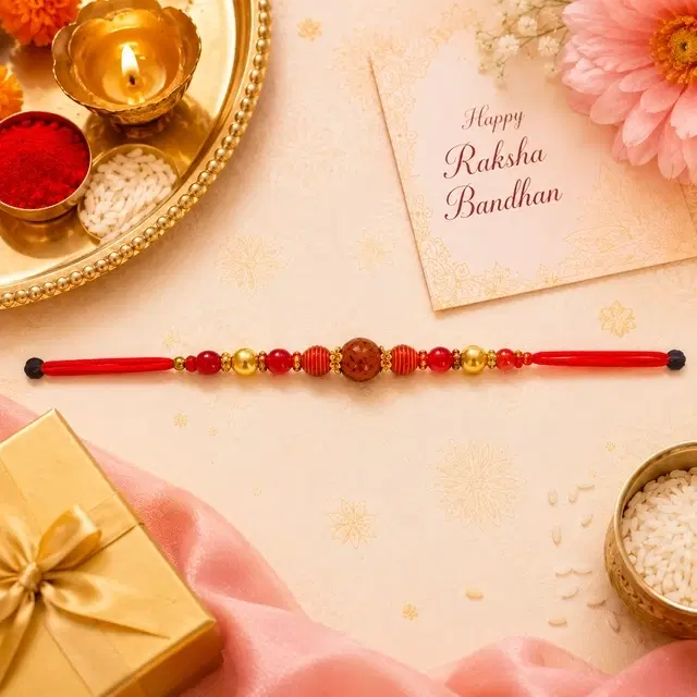 Rudraksh Rakhi for Brother