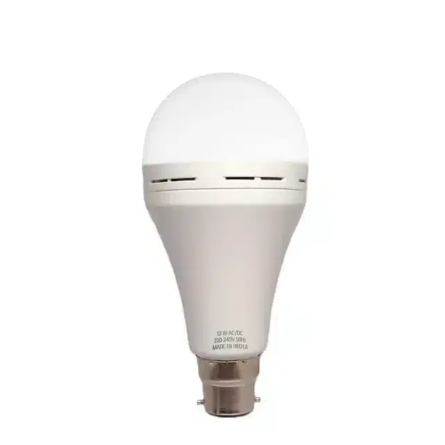 Rechargeable Emergency LED Bulb, White, 12 W