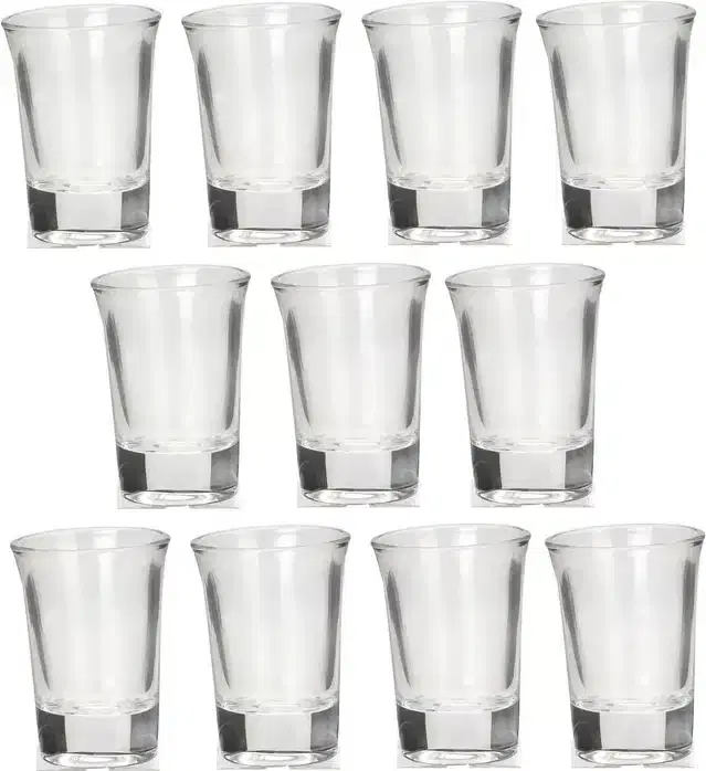 Liquor cum Cocktail Glasses, Transparent, 30 ml, Pack of 11