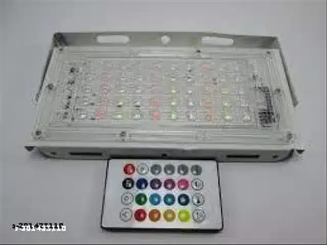 Remote Control Flood Light, Multicolor, 50 W