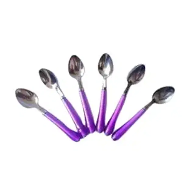 Stainless Steel Spoons, Assorted, Pack of 6