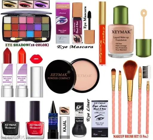 Face Makeup Combo, Multicolor, Set of 1