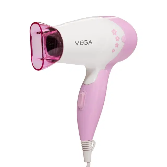 VEGA INSTA GLAM Hair Dryer, 1000 W, Pink, White