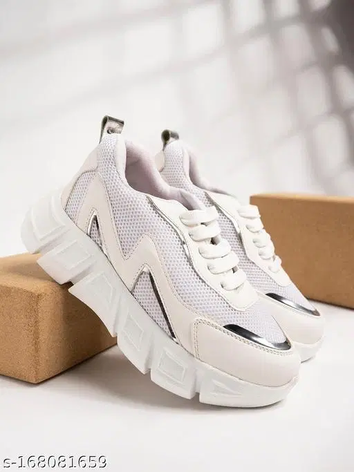 Shoetopia Womens Sport Shoes White IND-3