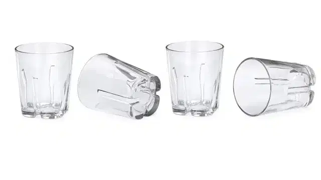 Liquor cum Cocktail Glasses, Transparent, 300 ml, Pack of 4