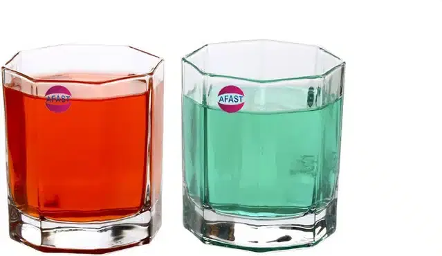Liquor cum Cocktail Glasses, Transparent, 150 ml, Pack of 2