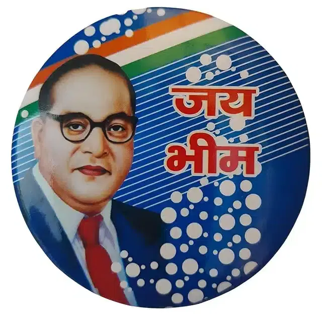 Printed B.R Ambedkar Badge, Multicolor