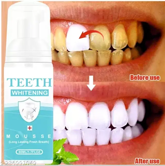 Teeth Whitening Foam Toothpaste Mousse, 60 ml