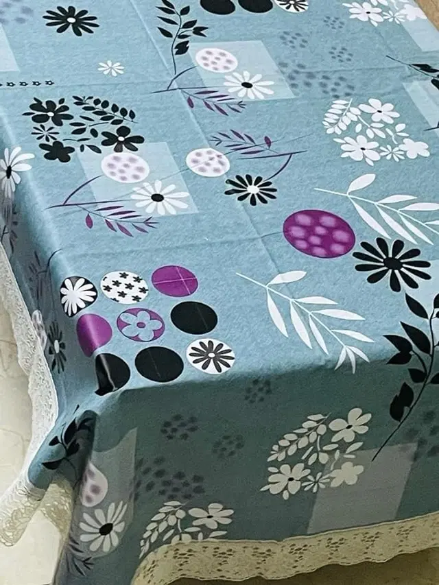 PVC Table Cover, Multicolor, 40x60 Inches