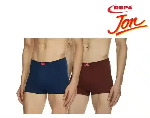 Solid Trunks for Men, Pack of 2 (Assorted, 80)