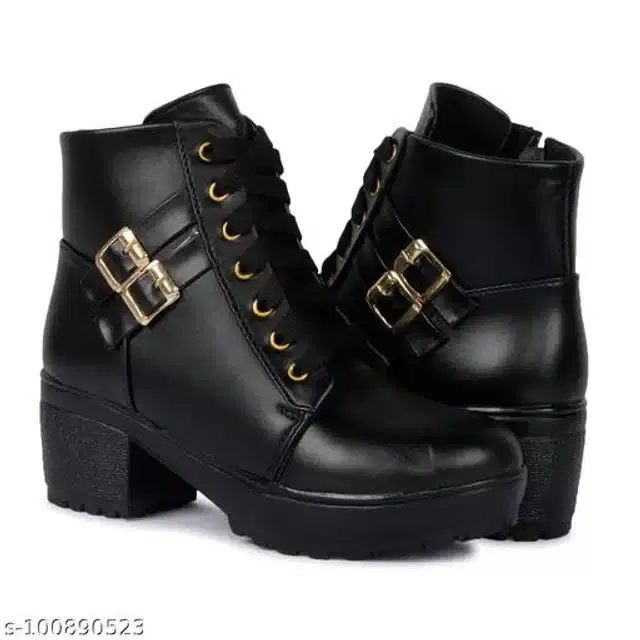 Boots for Women (Black, 3)