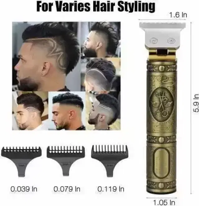 T9 Rechargeable Trimmer for Men & Women, Gold