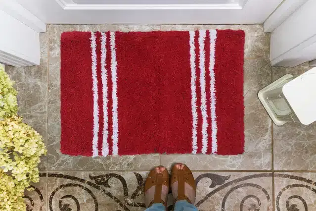 Soft Cotton Anti Skid Door Mats, Multicolor, 35x55 cm