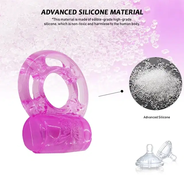 Penis Vibrator Ring for Men, Pink