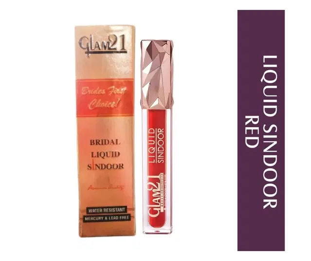 Glam21 First Choice Waterproof Bridal Sindoor, Red, Pack of 1