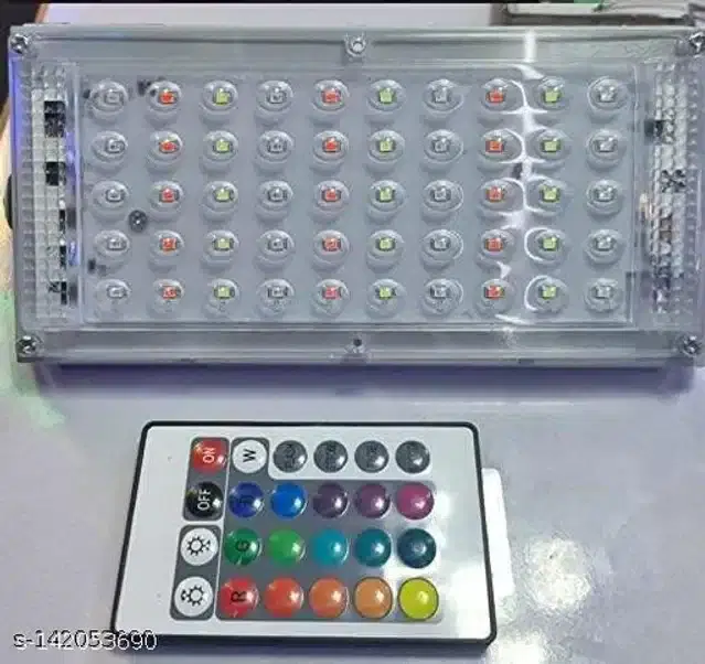 Remote Control Waterproof Flood Light, Multicolor, 50 W