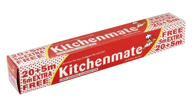 Kitchenmate Aluminium Foil, Silver, 25 m