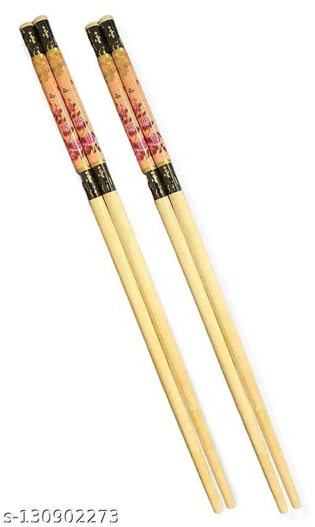 Wooden Chopsticks for Kitchen, Brown, Set of 2