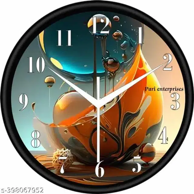 Analog Wall Clock for Home, Multicolor
