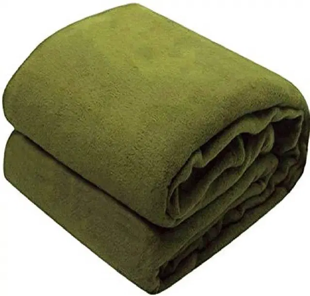 Fleece Blanket, Green, 60x90 Inches