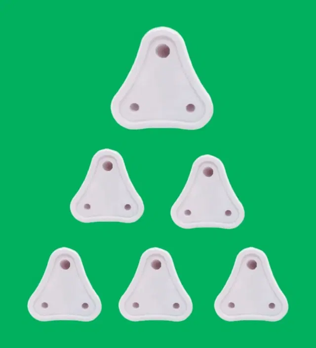 Child Safety Electric Socket Plug Guards, White, Pack of 6