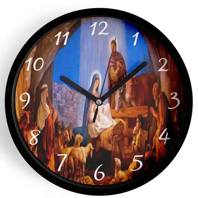 Analog Wall Clock, Multicolor, 7 inches