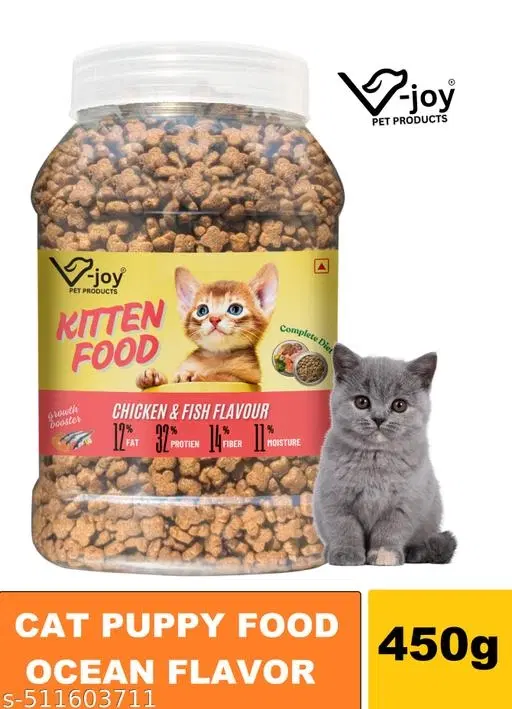 Kitten Dry Cat Food Fresh Salmon & Chicken ,450gm, (Pack Of 1)