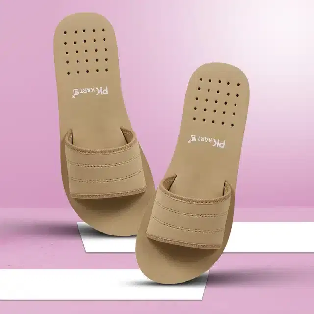 Sliders for Women (Beige, 8)