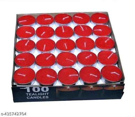 Tealight Candles for Home Decoration, Pack of 100